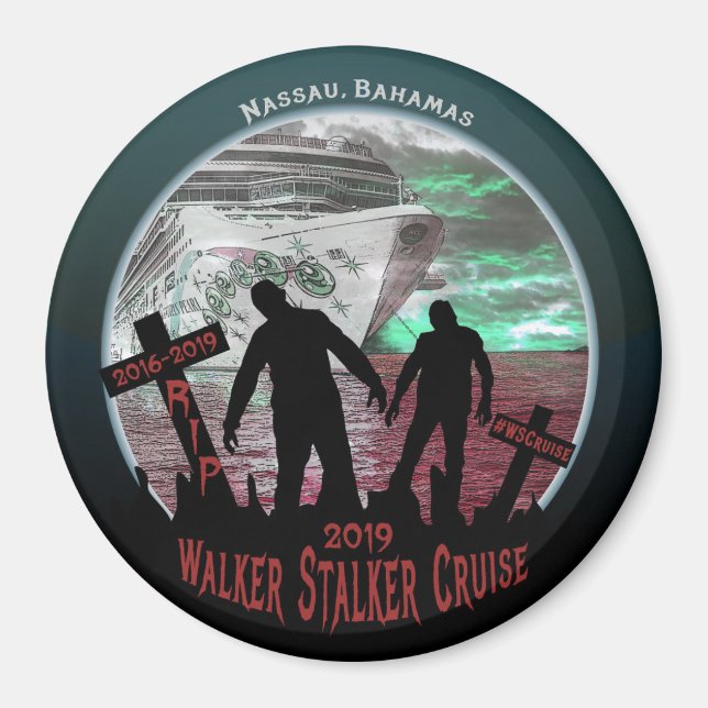 Walker Stalker Cruise 2019 Magnet (Front)