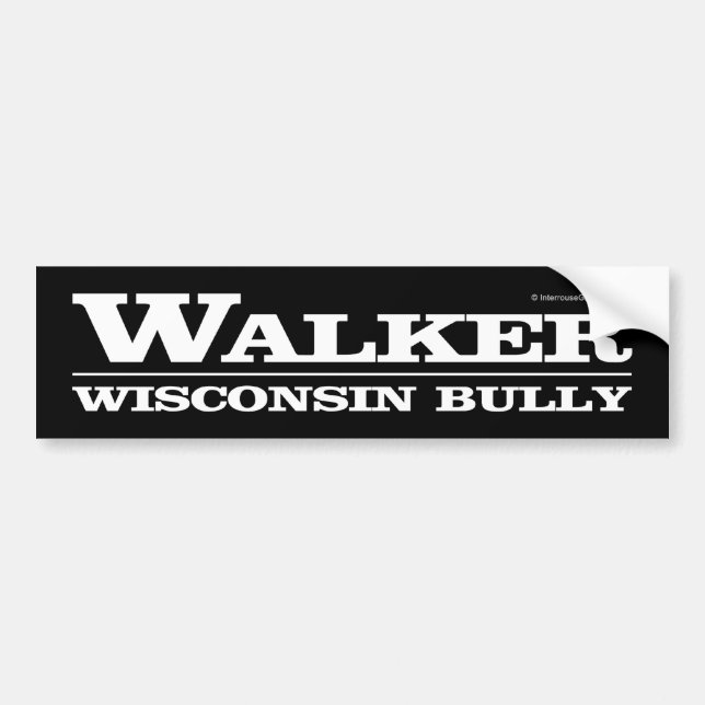 Walker, Wisconsin Bully Bumper Sticker (Front)