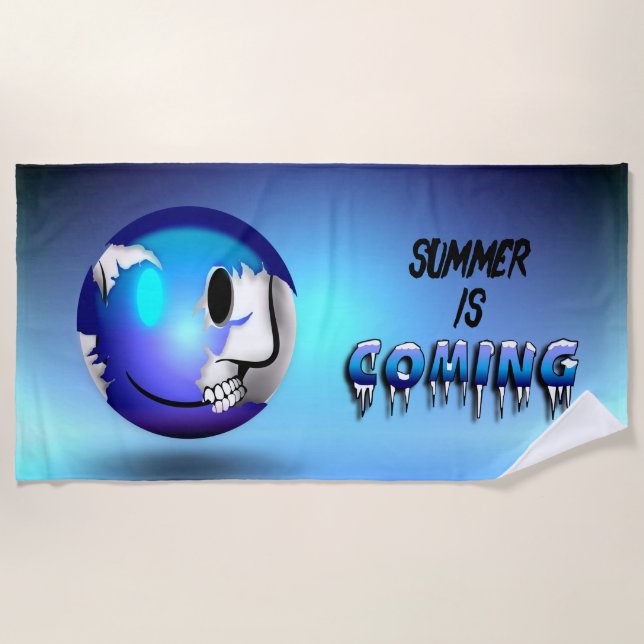 Walkermoji Beach Towel (Front)