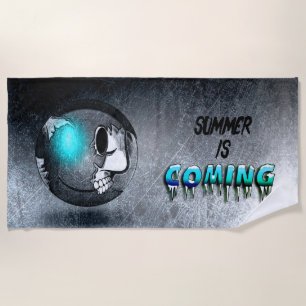 Walkermoji Vintage Beach Towel