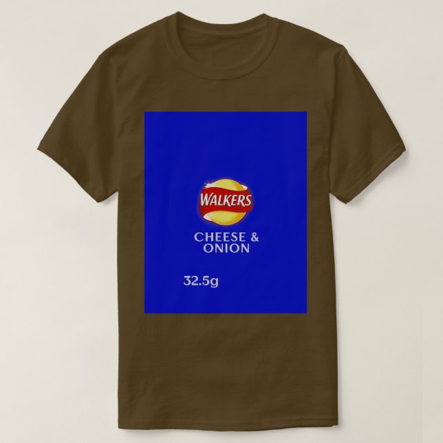 Walkers Cheese  Onion Crisps design  T-Shirt (Design Front)