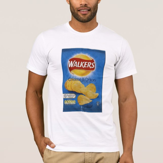 Walkers Cheese & Onion Crisps T-Shirt (Front)