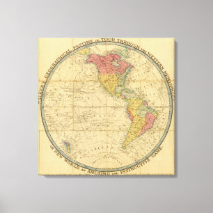 Walker's Geographical Pastime maps Canvas Print
