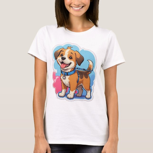 Walkies Time T-Shirt – Fun Dog Walking Tee (Front)