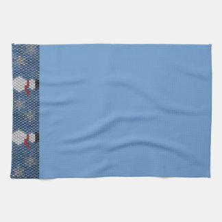 Walkin' in a Winter Wonderland! Beaded Border Tea Towel