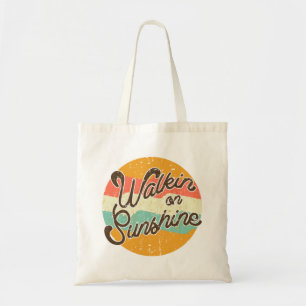 Walkin on Sunshine Retro Tote Bag