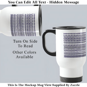 Walking Addict Hidden Message Funny Novelty 111B Travel Mug