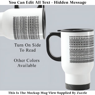 Walking Addict Hidden Message Funny Novelty 111B Travel Mug