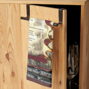 Walking Alone Tea Towel