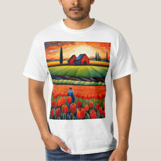 Walking among Tulip Fields 1 T-Shirt