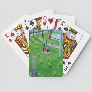 Walking around the Lough in Cork, Ireland Playing Cards