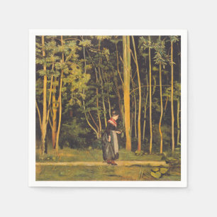 Walking at the Forest Edge (by Ferdinand Hodler) Napkin