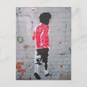 Walking away postcard