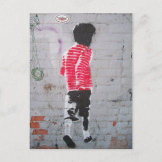 Walking away postcard