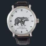 Walking Bear Dream Of The Wilderness  Watch<br><div class="desc">I dream of the wilderness woodland walking bear. A perfect gift for an adventure seeking wilderness backpacker and camper. You may select from many other style watches for this design.</div>