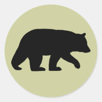 Walking Black Bear Silhouette Wildlife Wild Animal