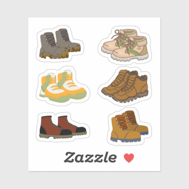 Walking Boot Stickers (Sheet)