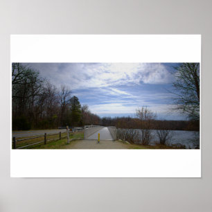 Walking Bridge Waterscape Poster
