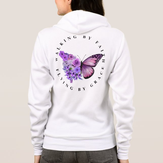 Walking by faith hoodie (Back)