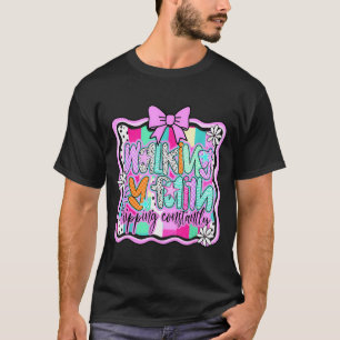 Walking By Faith Tripping Constantly Christian Bib T-Shirt