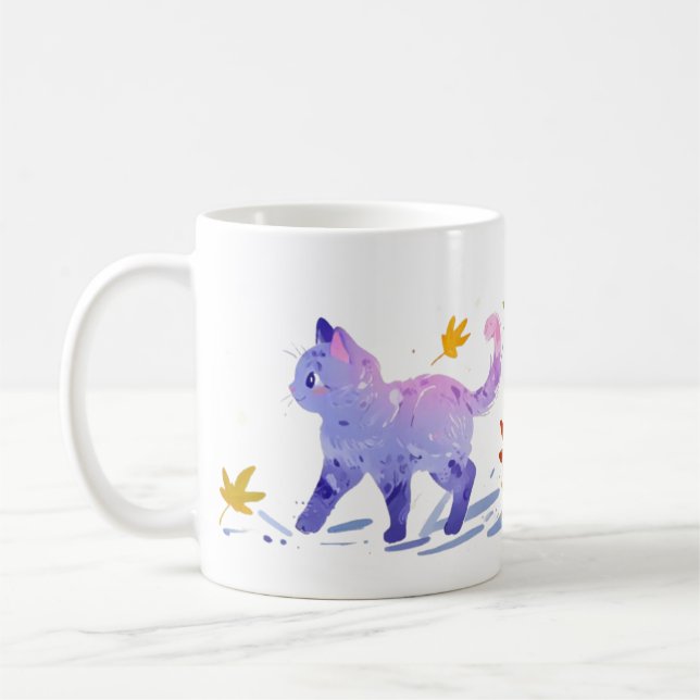 WALKING CAT MUG (Left)