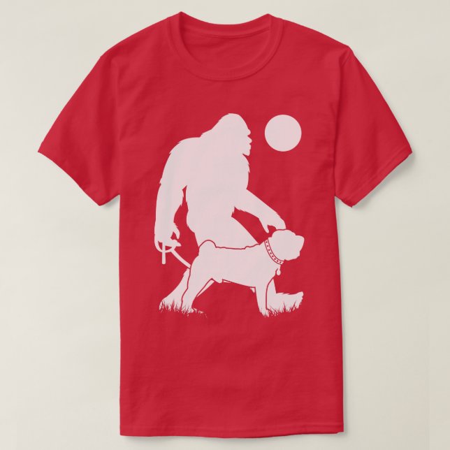 Walking Chinese Shar Pei dog T-Shirt (Design Front)