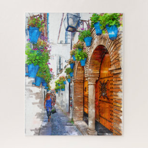 Walking Cordoba's Alley -Spain Jigsaw Puzzle