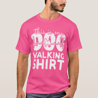 walking dog girl friend T-Shirt