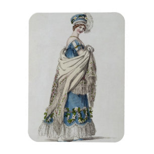 Walking dress, fashion plate from Ackermann's Repo Magnet