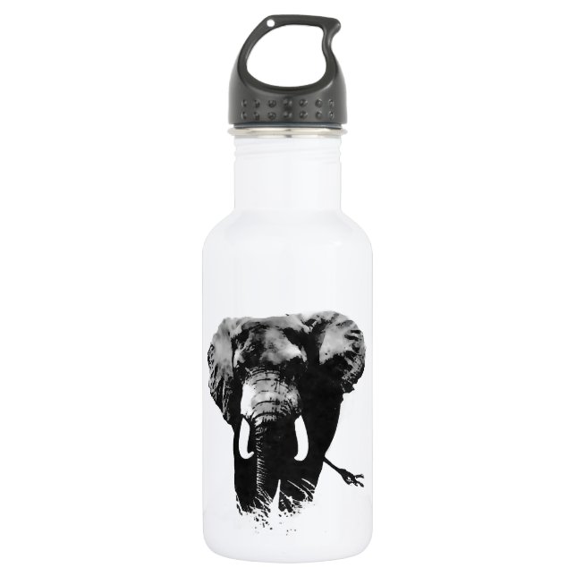 Walking Elephant 532 Ml Water Bottle (Front)