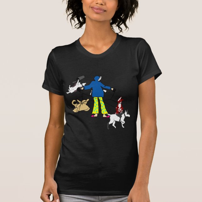 Walking Flyball Dogs T-Shirt (Front)
