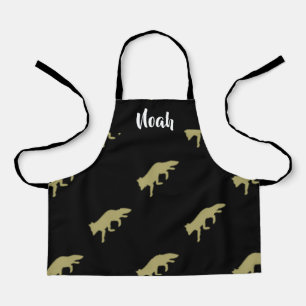 walking fox apron