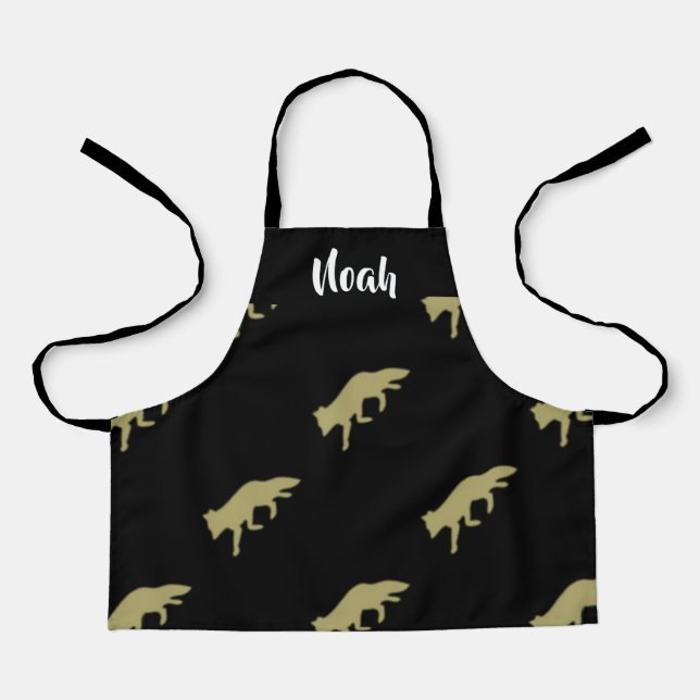 walking fox apron (Front)