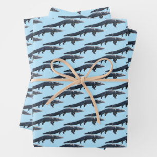 Walking Gator Wrapping Paper Sheets
