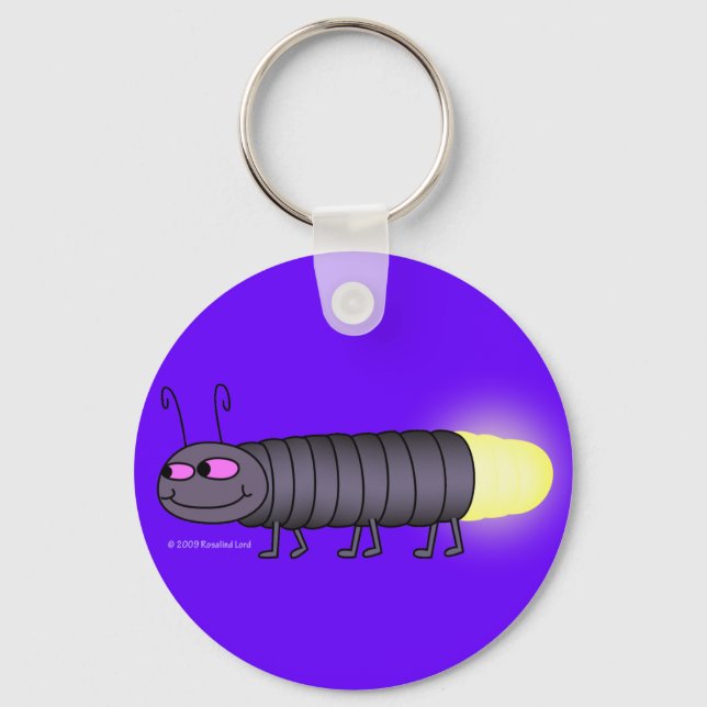 Walking Glowworm Keychain (Front)
