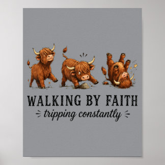 Walking Graphic Poster