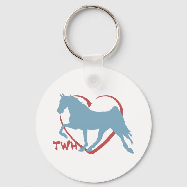 Walking Horse Lover Key Ring (Front)