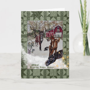 walking horse ranch card