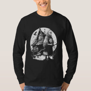 Walking House on Chicken Legs Slavic folklore Baba T-Shirt