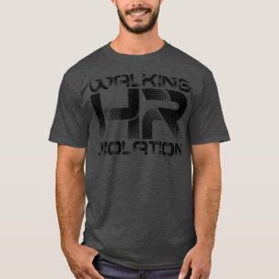 Walking HR Violation Offensive Funny Vintage Black T-Shirt