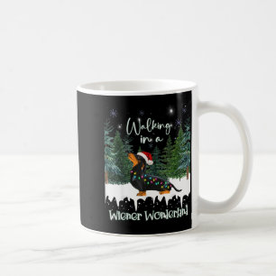 Walking In A Wiener Wonderland Dachshund  Coffee Mug