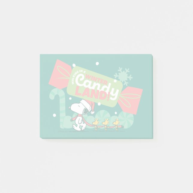 Walking In A Winter Candy Land! Post-it Notes (Front)