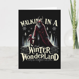Walking In A Winter Wonderland Krampus Dark Winter Card
