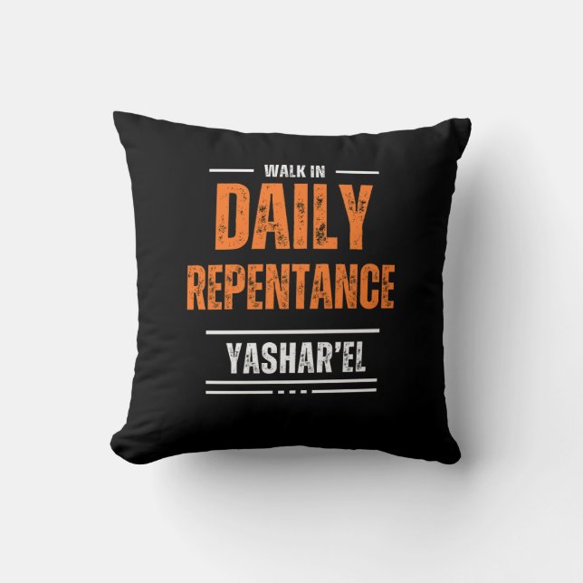 Walking in Daily Repentance Cushion (Front)