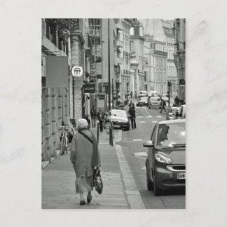 Walking in Paris Postcard