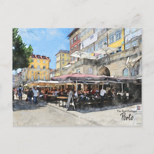 Walking in Porto- Portugal Postcard