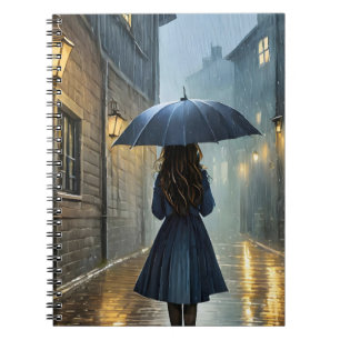 Walking in the rain notebook