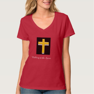 Walking in the Spirit/ Cross Women's T-shirt