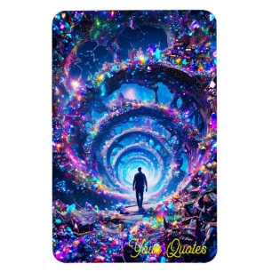 Walking Into Infinity Mystical Gem Tunnel Magnet