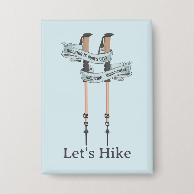 walking is the best medic Hippocrates hiking pulse (Front)